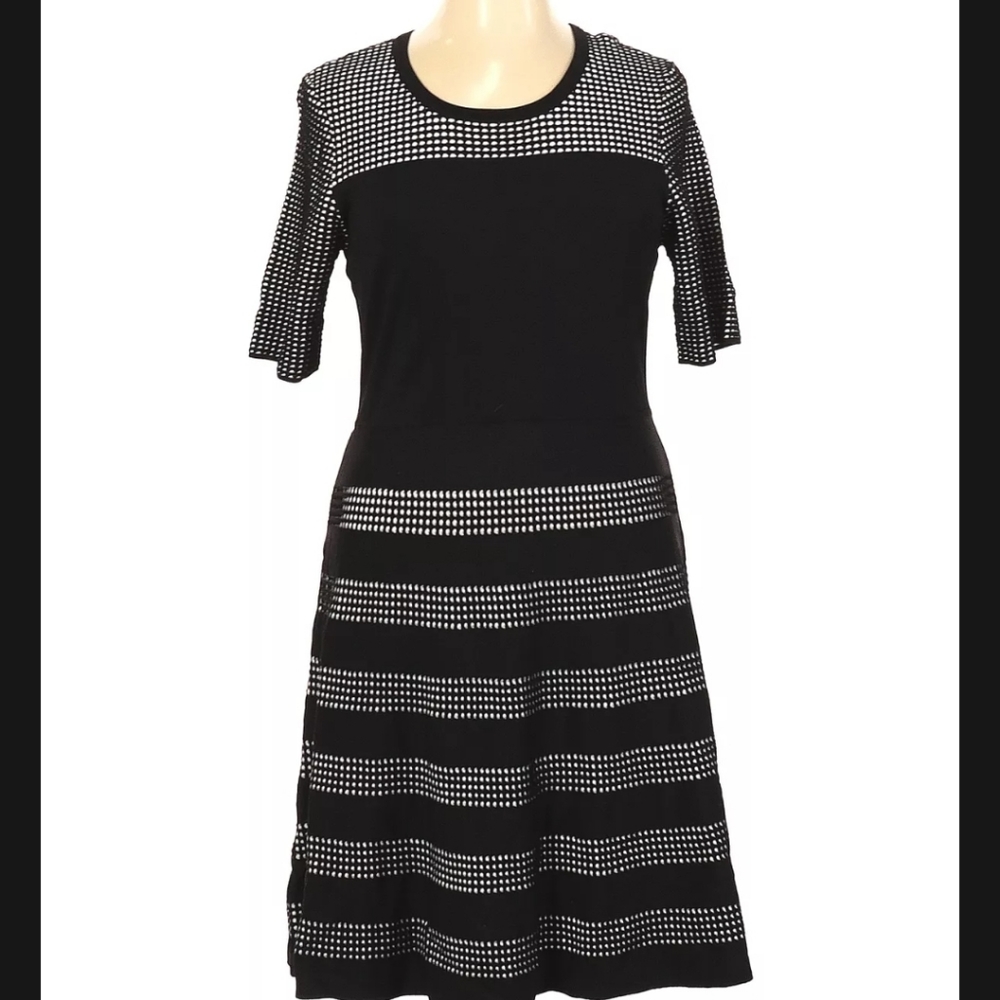 Calvin Klein Women Black Casual Dress (L)
